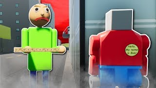 RUNNING FROM BALDI! - Brick Rigs Multiplayer Gameplay - Lego Baldi's Basics Survival