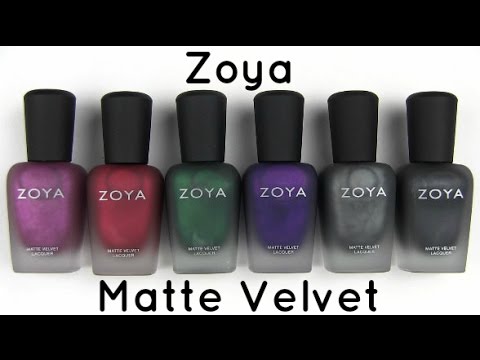 Videó: Zoya matt bársonyos lakk - Amal, Iris, Yves Review