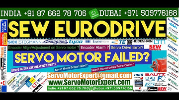 SEW Eurodrive how to check servo motor is working or not, how to wire encoder, Food Pack Motor