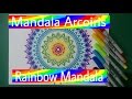 Como hacer un mandala Arcoiris - Rainbow Mandala