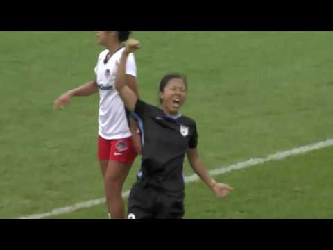 GOAL: Yuki Nagasato's diving header