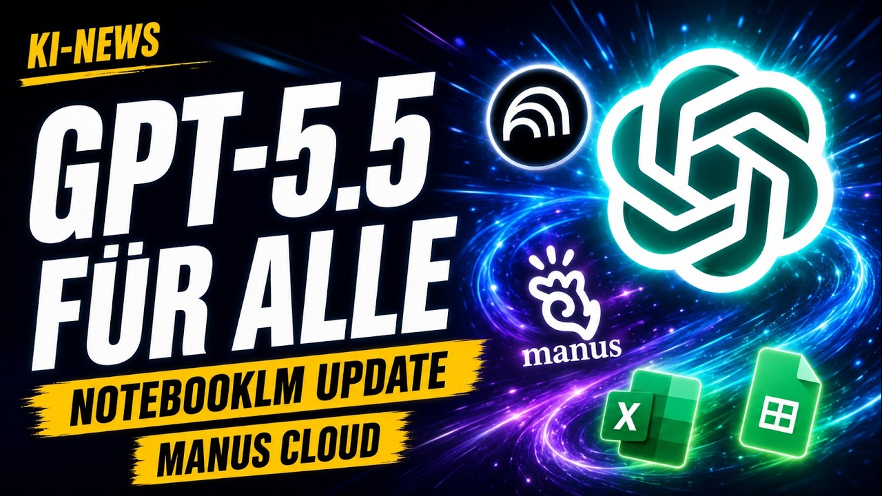 NotebookLM Updates, ChatGPT in Excel, Manus Cloud Computer & Erinnerungen bei Gemini | KI-News