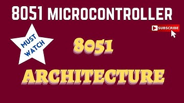 [Lec 5] Architecture of 8051 | Microcontroller block diagram #8051