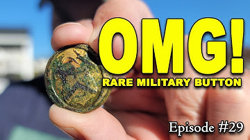 OMG! RARE OLD MILITARY BUTTON FOUND METAL DETECTING | Digging History 