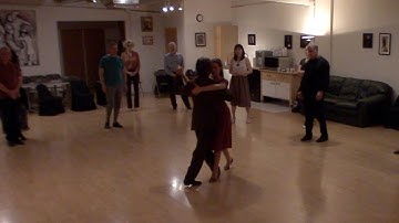 Argentine Tango intermediate class with Miranda: forward backward move