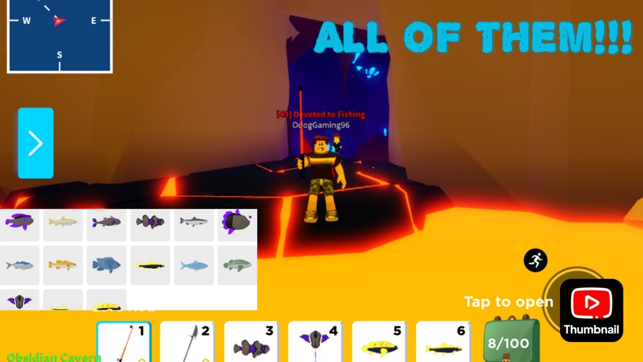 How to get every fish at Eruption Island in Roblox fishing simulator