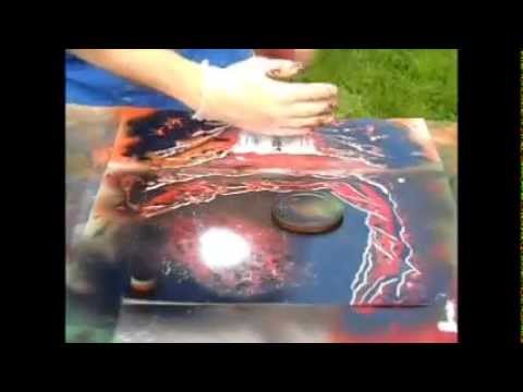 Swirl Master - Spray Paint Art - YouTube