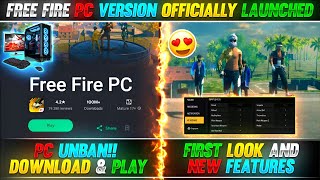 FREE FIRE PC VERSION OFFICIALLY LAUNCHED!! | FREE FIRE PC VERSION GAMEPLAY | FF PC VERSION DOWNLOAD