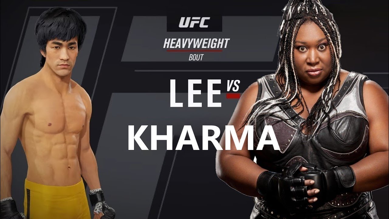 UFC4 | Bruce Lee vs Kharma wwe (EA Sports UFC 4) - YouTube