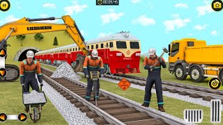 Simulator 3D : City Construction JCB Game : Train Track Construction Builder - Android GamePlay screenshot 4
