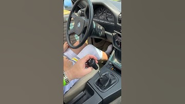 12 Year Old Learns Stick Shift and Has First BMW Manual Transmission Shifter Knob Experience