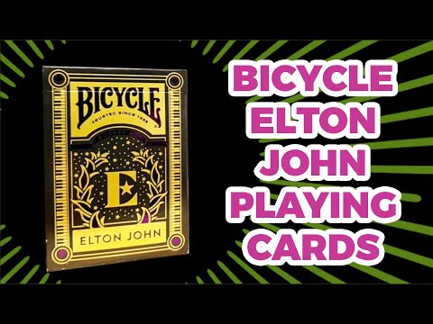 Bicycle Elton John Playing Cards live demo
