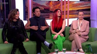 Karen Hauer, Carlos Gu, Dianne Buswell (SCD Dancers) Samantha Morton On The One Show [28.03.2024]