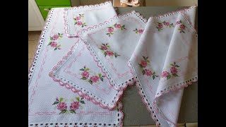 CROSS-STITCH EMBROIDERED KITCHEN SET screenshot 5