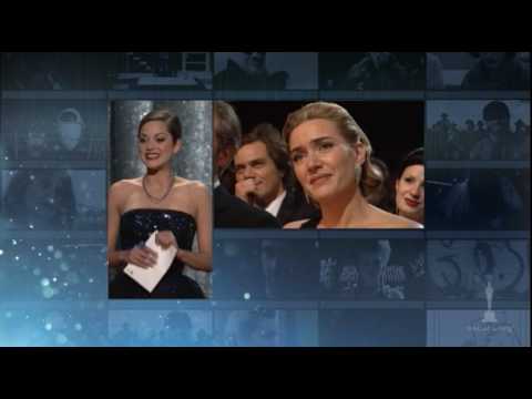 Kate Winslet winning the Best Actress OscarÂ® for her performance in "The Reader." Presented by former Oscar winners Marion Cotillard, Nicole Kidman, Halle Berry, Shirley MacLaine and Sophia Loren. 81st Annual Academy AwardsÂ®.