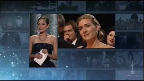 Kate Winslet winning Best Actress for "The Reader"...