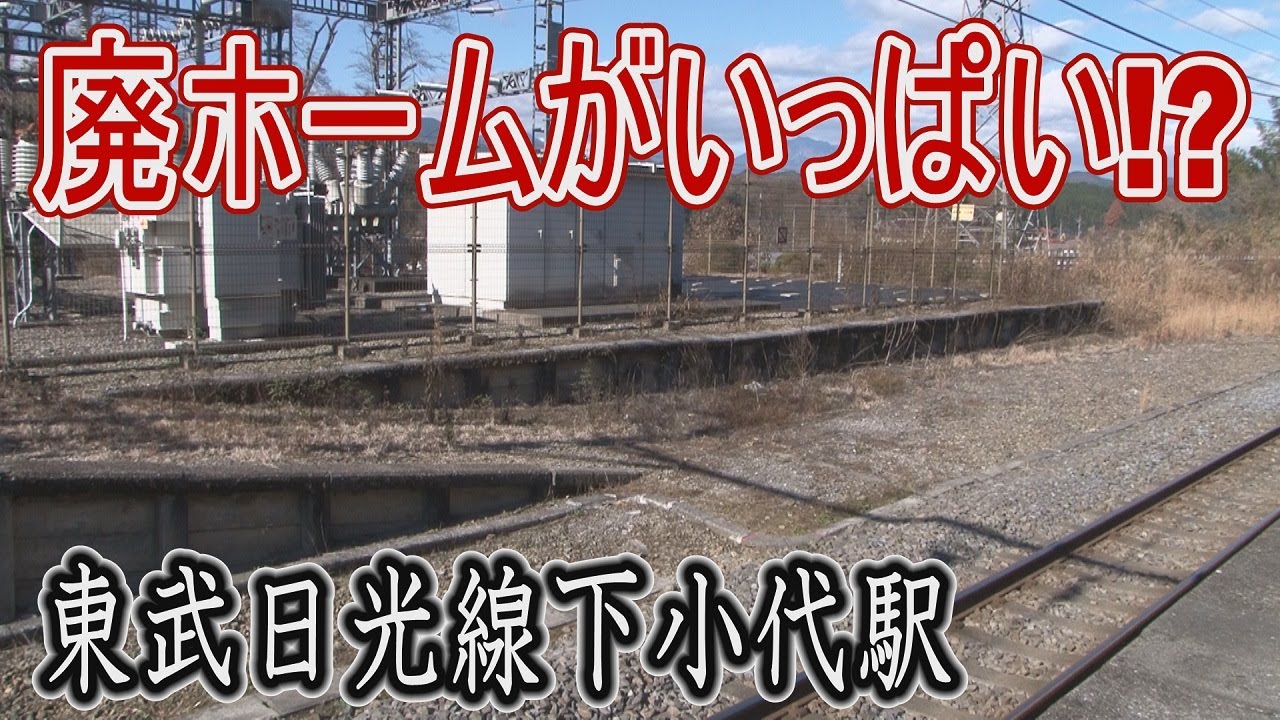 【駅に行って来た】東武日光線下小代駅に廃ホームがいっぱいあるワケ