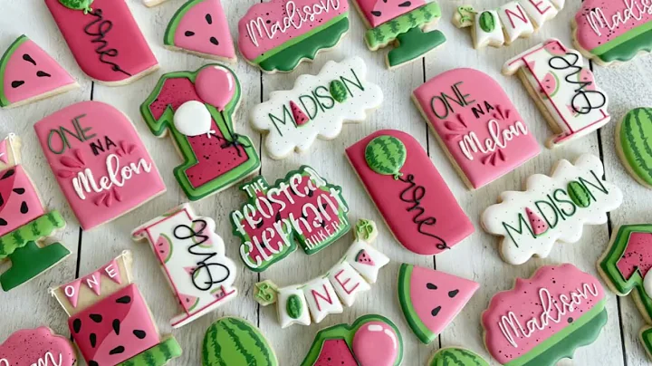One in a Melon First Birthday Cookie Set