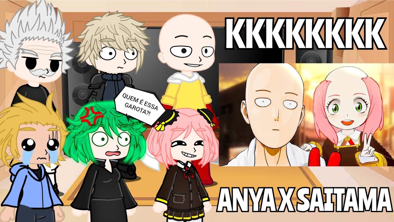 Spy X Family react Anya CALVA  Anya e o TREINAMENTO do Saitama One punch man VR 😂❤️