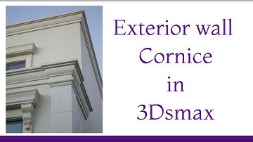 exterior cornice in 3dsmax hindi tutorial