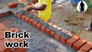 Brick wall marking | Brick work | wall construction | Sree Hari Constructions