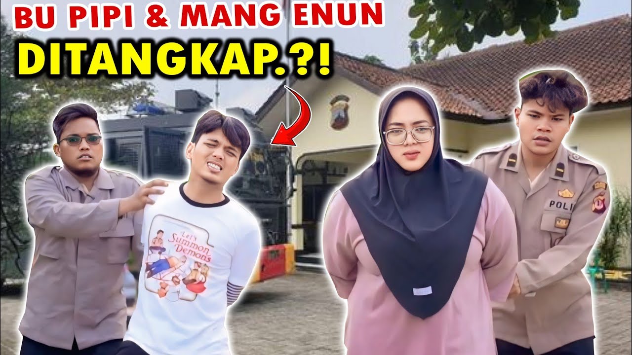 MANG ENUN DAN BU PIPI DIT4NGKAP POLI51