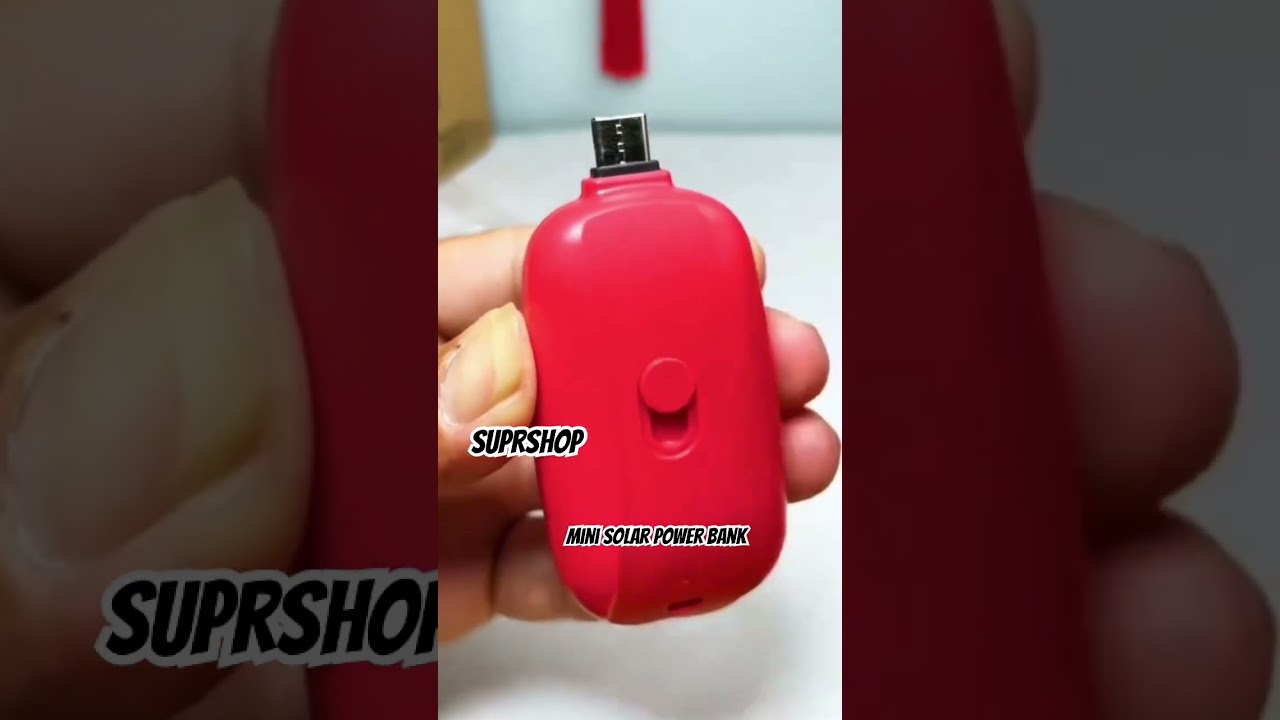 Mini Solar Keychain Power Bank Review | Emergency Charger 🔑🌞 solar charger 