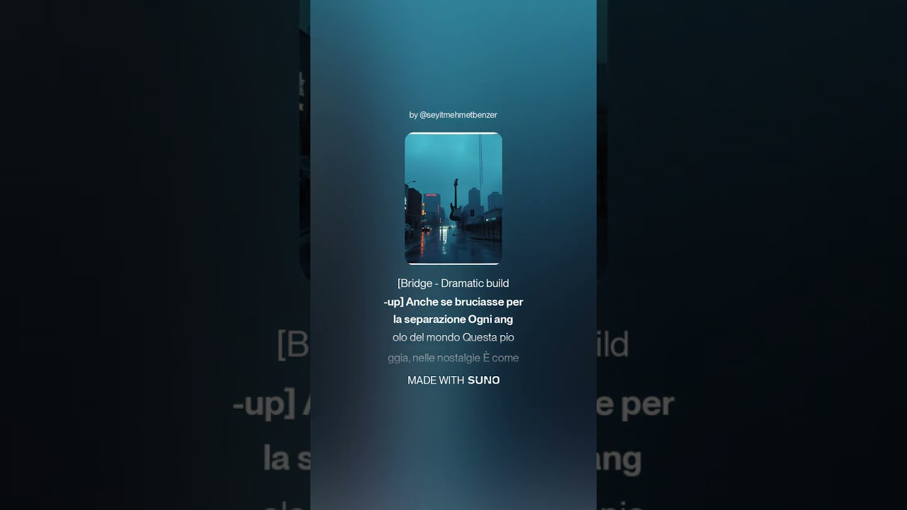 QUESTA PIOGGIA - [SMB] (Official Lyric Video) | Italian Rock Duet