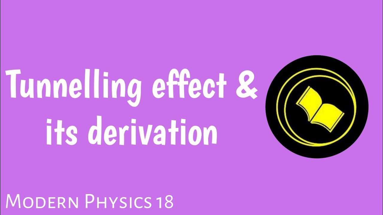 Tunnelling effect and its derivation. YouTube