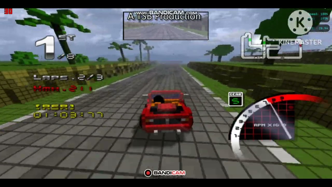 3D Pixel Racing WiiWare - Gameplay - Dolphin Emulator (18/03/2023)