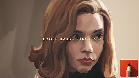 Digital Painting Timelapse #07: Beth Harmon | Loose Brush Stroke Technique | Autodesk Sketchbook.