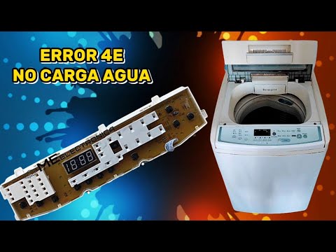 Error 4E Lavarropas Samsung No carga agua. - YouTube