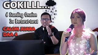 CALON KUAT JUARA !!! 6 Standing Ovation 3X Beruntun : Selfi - Cinta Rahasia | D'Academy Asia 4