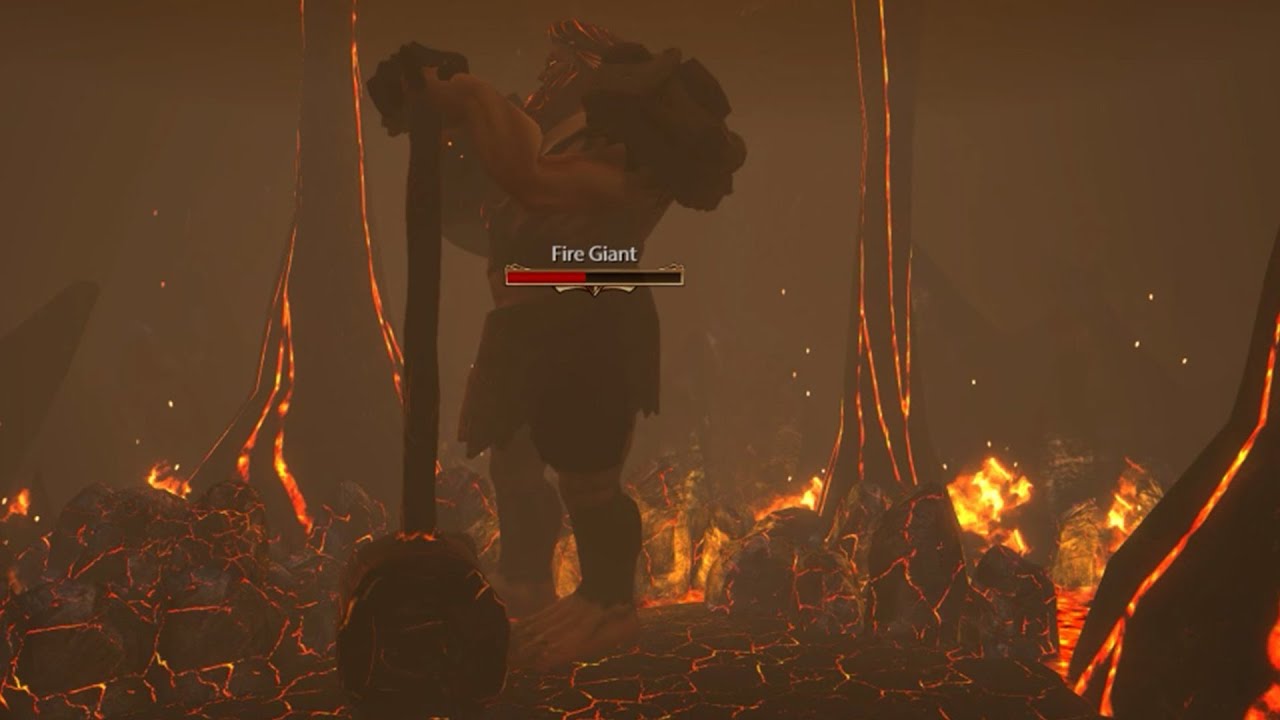 You can kill the Fire Giant without taking damage (FREE WIN) - smite