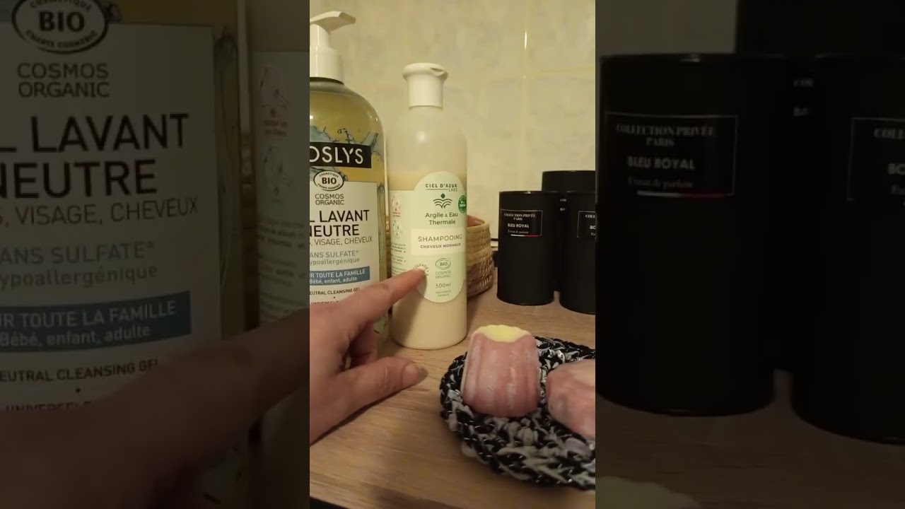 Shampooing coslys ph neutre corps et cheveux et le shampooing ciel d'azur à l'argile & eau thermale 