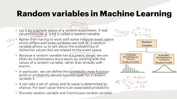 Random variables in Machine Learning