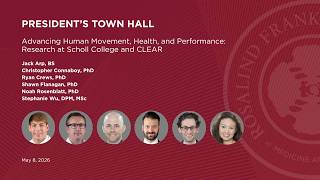 May 8, 2026 President’s Town Hall | Research at Scholl College and CLEAR