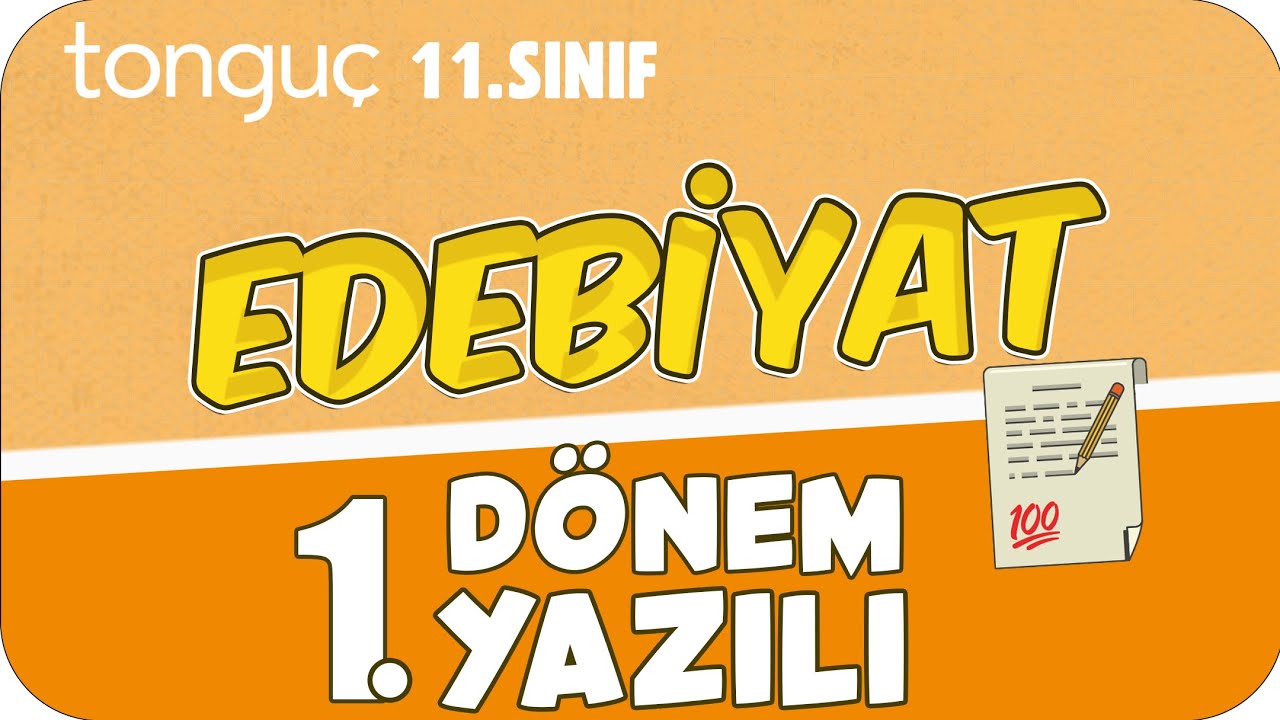 11.Sınıf Edebiyat 1.Dönem 1.Yazılıya Hazırlık 📑 #2026
