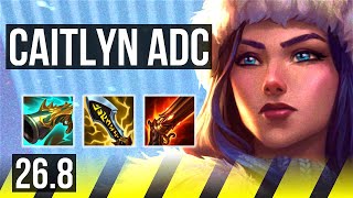 CAITLYN &amp; Thresh vs ASHE &amp; Bard (ADC) | 52K damage | KR Challenger | 26.8