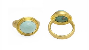 How To Bezel Set a Turquoise Cabochon Gemstone in an Open Backed Bezel Setting