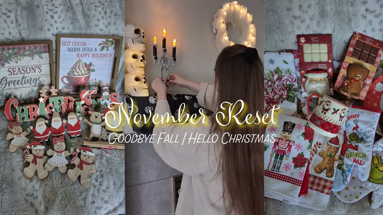 Ноябрьская перезагрузка | Прощай, осень | Рождественские украшения 🎄🎀