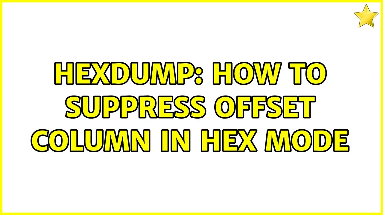 hexdump: How to suppress offset column in hex mode