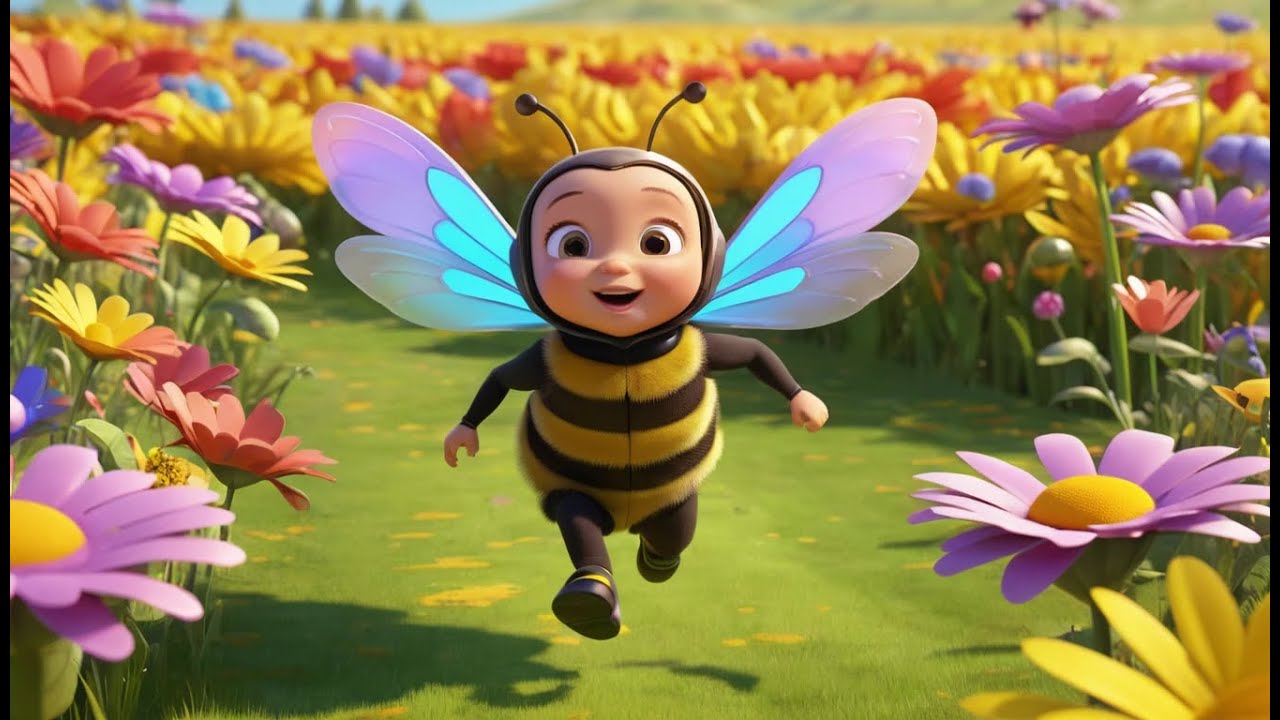 Minecraft Baby Bee Stole Honey from the Hive | Nursery Rhymes for Kids & Baby Songs