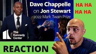 Dave Chappelle giving a speech for Jon Stewart - He did a Great job!! Reaction. #react #tv #comedy