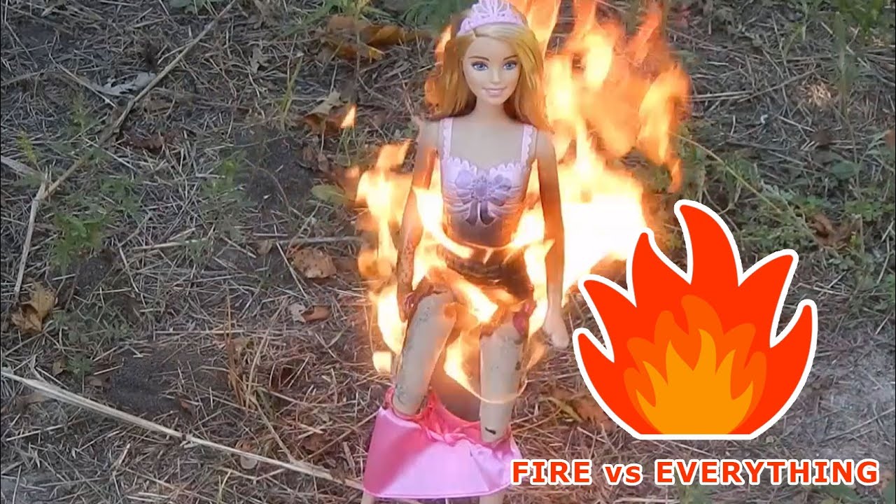 Fire vs Barbie - YouTube