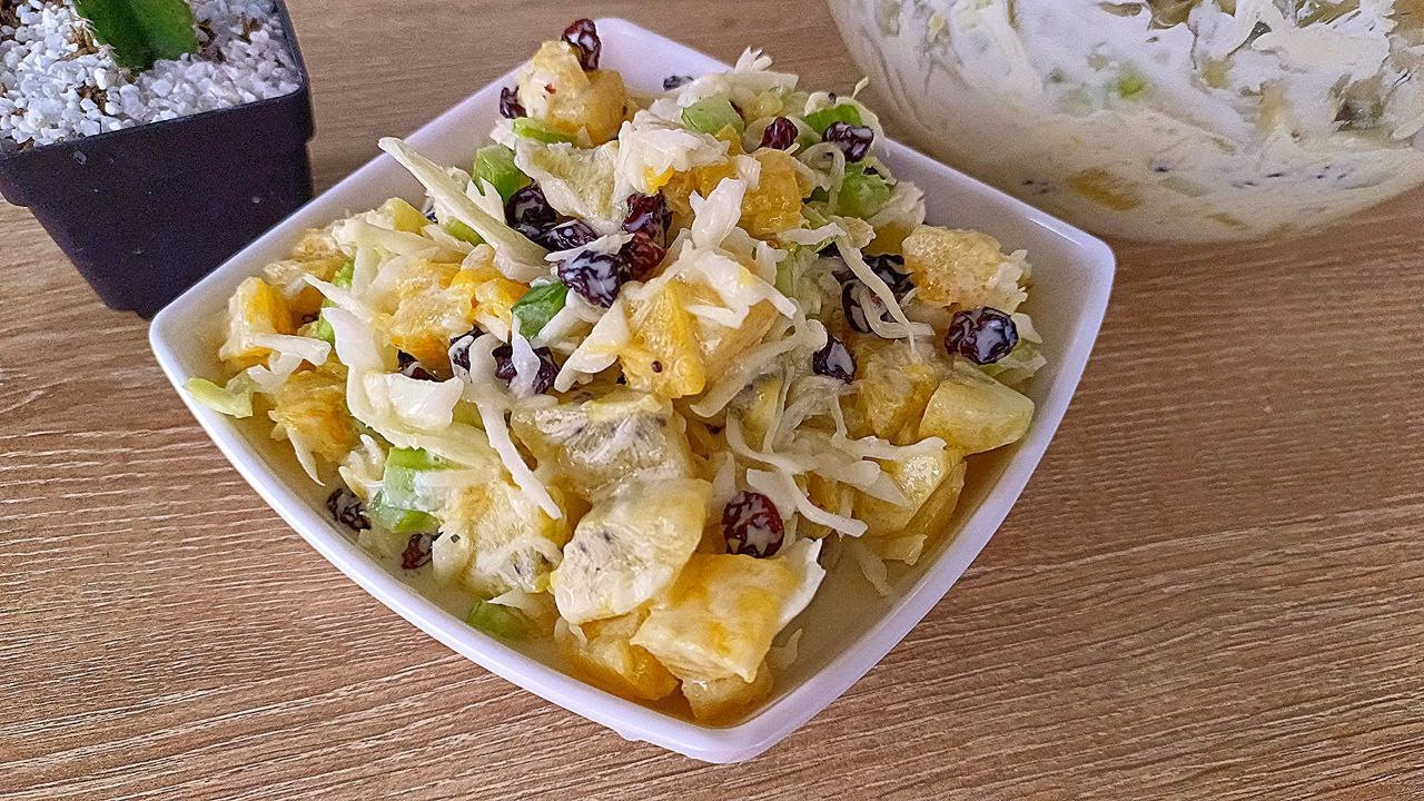🍍 La más exquisita ensalada agridulce. ¡Te encantará! 🤤😋