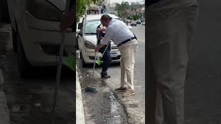 ÍCONE! Jacquin varre calçada de restaurante da 5° temporada | Pesadelo na Cozinha