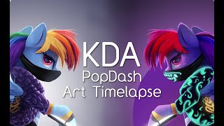 Kda - Popdash Art Timelapse