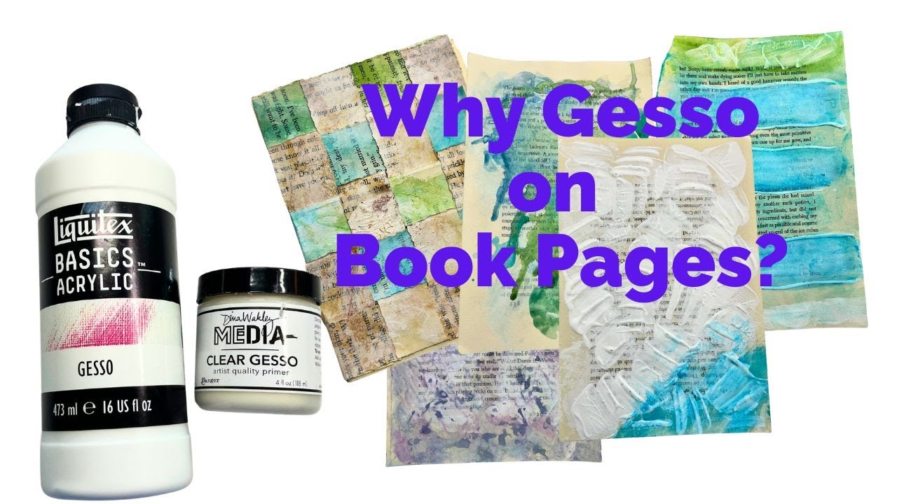 Why You Should Try Gesso on Your Next Junk Journal Project for AMAZING Results - Quick Tutorial