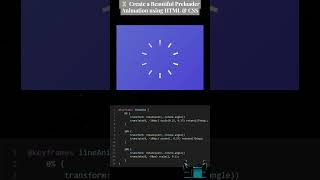⏳ Create a Beautiful Preloader Animation using HTML & CSS | Step by Step Tutorial 💻 #coding #⃣